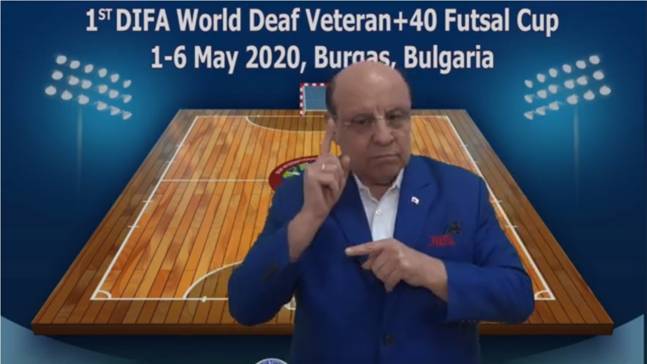 Information for the participants 1st DIFA World Deaf Veteran +40 Futsal Cup (Video)