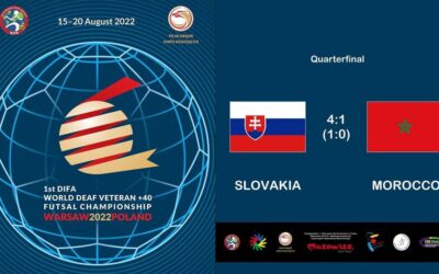 SLOVAKIA-MOROCCO 2022 DIFA World Deaf Veteran +40 Futsal