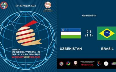 UZBEKISTAN – BRAZILIA 2022 DIFA World Deaf Veteran +40 Futsal