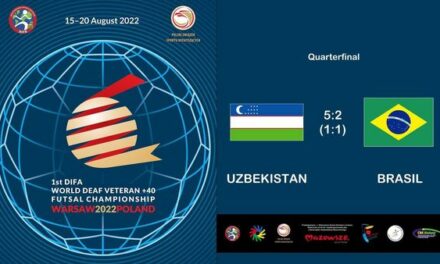 UZBEKISTAN – BRAZILIA 2022 DIFA World Deaf Veteran +40 Futsal
